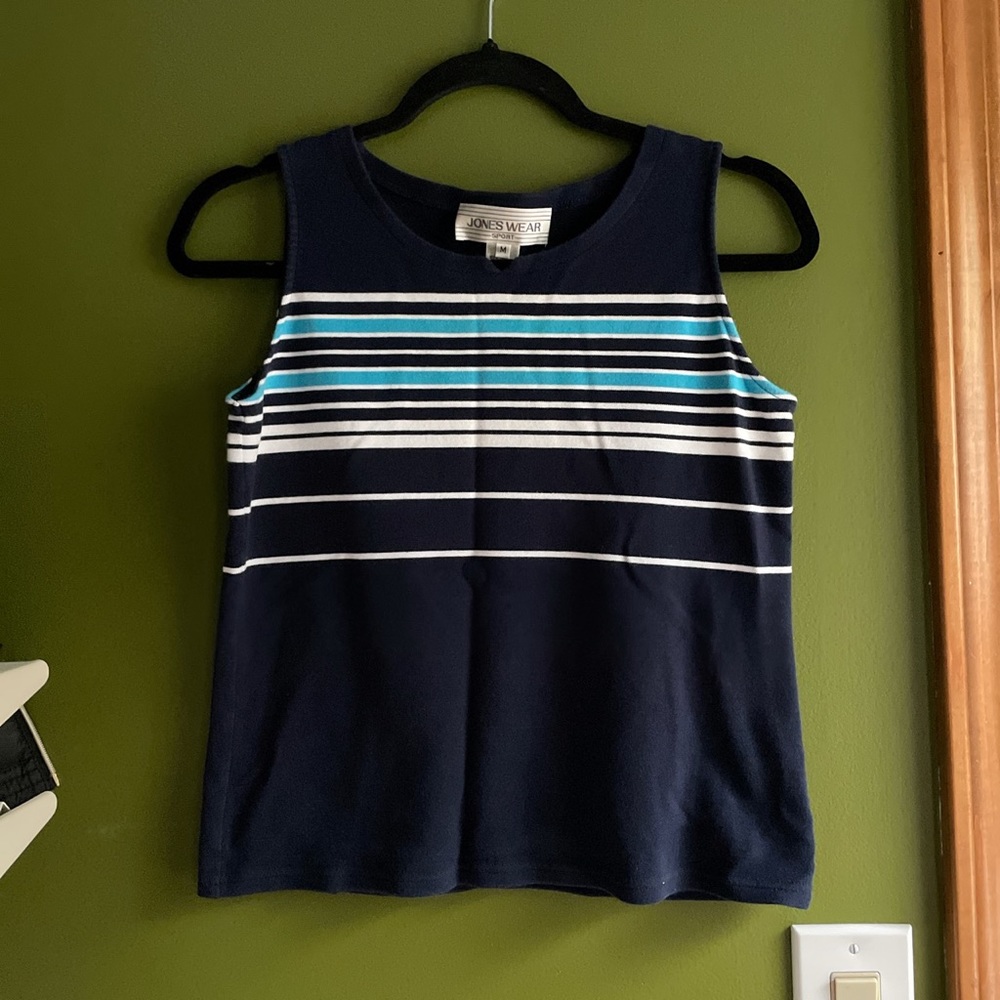 Blue striped tank